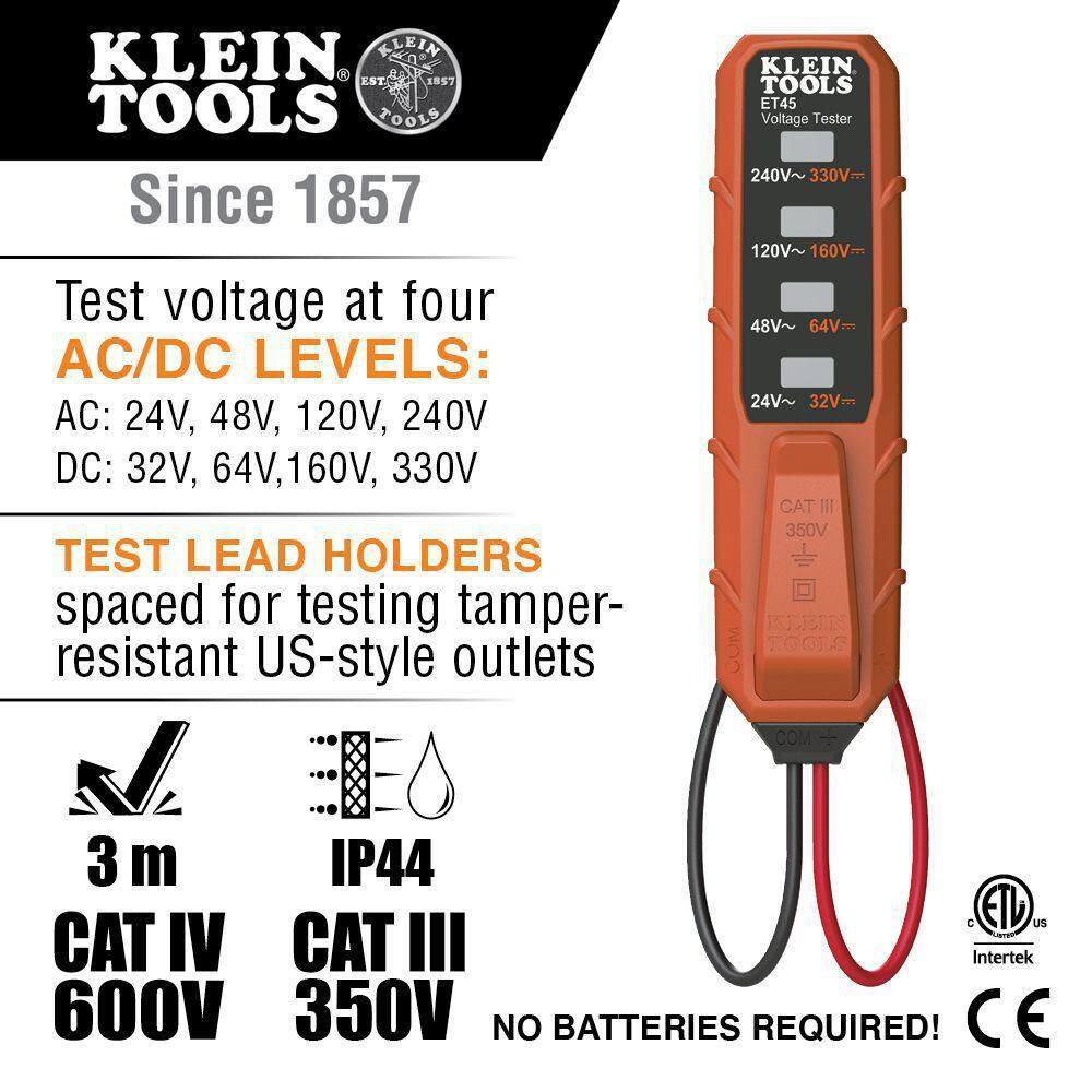 Klein Tools Digital Multimeter Electrical Tester Set MM320KIT