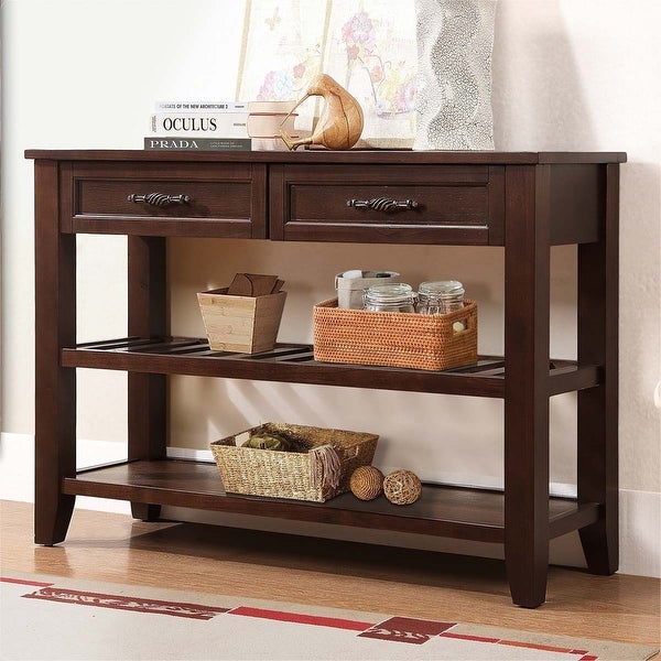 Mid-Century Style 42'' Solid Wood Buffet Sideboard