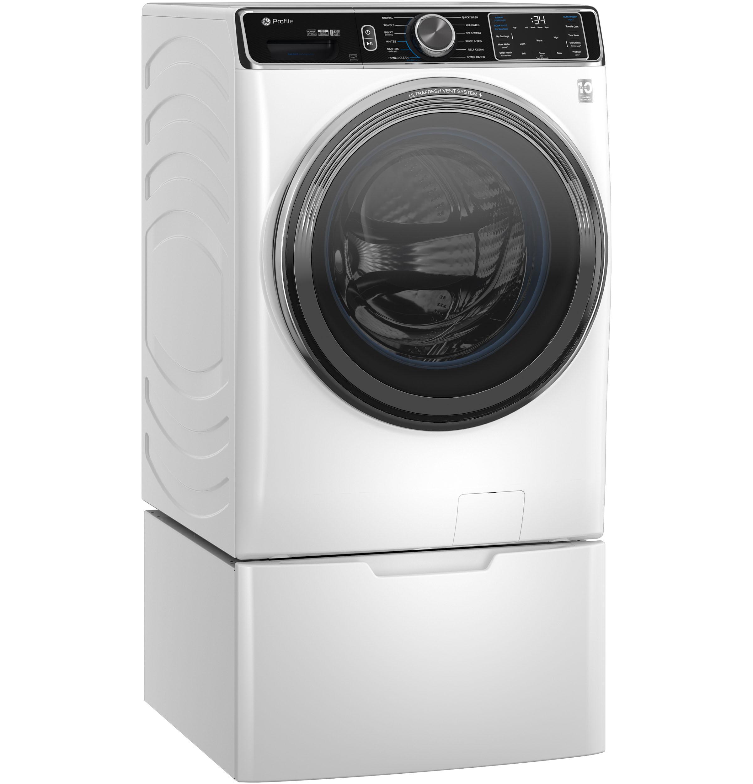 Ge Appliances PFW870SSVWW Ge Profile™ 5.3 Cu. Ft. Capacity Smart Front Load Energy Star® Washer With Ultrafresh™ Vent System+ With Odorblock™