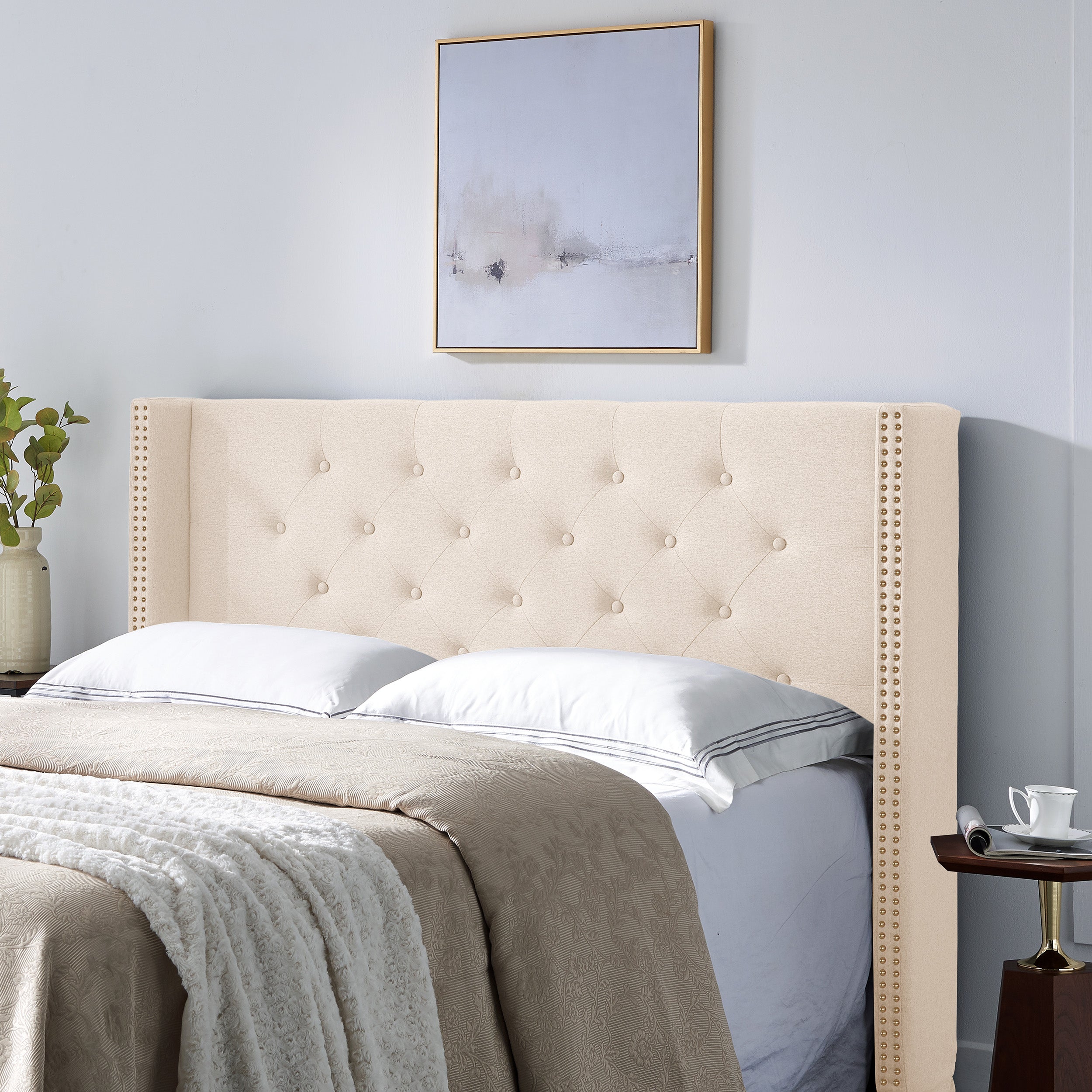 Ray Contemporary Upholstered Full/Queen Headboard