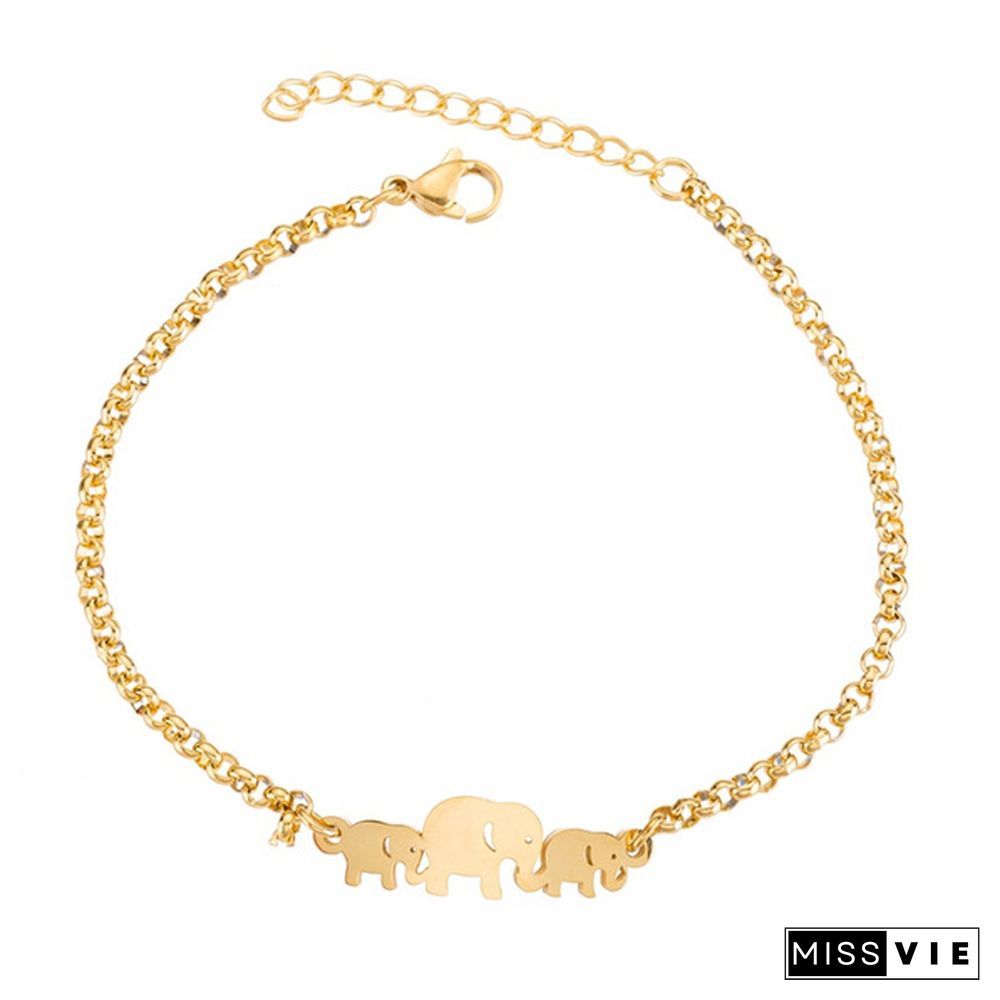 Elephant Bracelet Simple Lovely Jewelry Female Stainless Steel Jewelry Female Bracelet