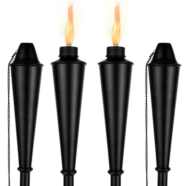 Birdrock Home 4pk Mallorca Torches Black