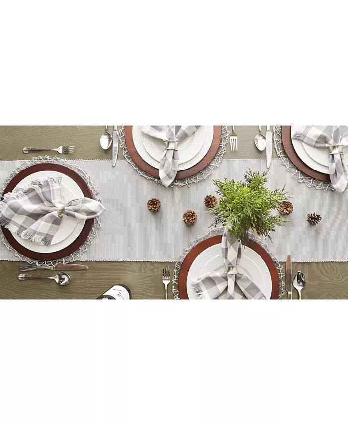 Design Imports Ribbed Table Runner 13 x 72