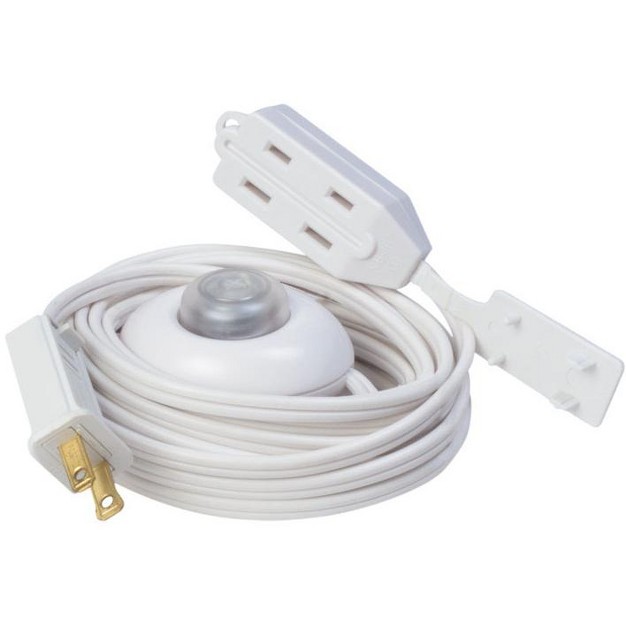 Woods Indoor 15 Ft L White Extension Cord With Switch 16 2