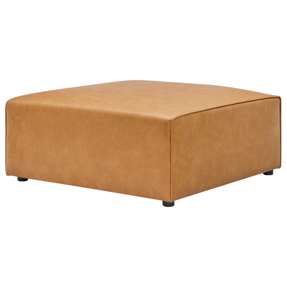 Mingle Performance Vegan Leather Ottoman