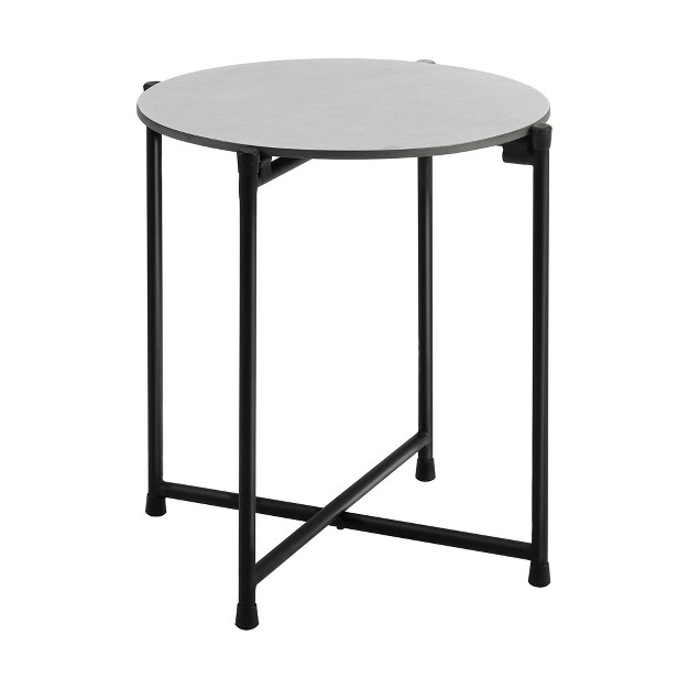 Round Cocktail Table Charcoal Alaterre Furniture