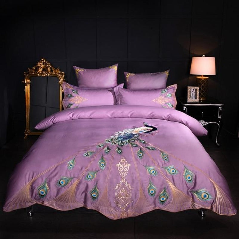 BlueCloud Peacock Bedding Set