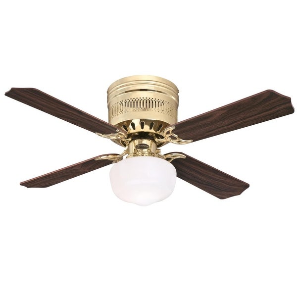 Westinghouse Lighting Casanova  42-Inch 4-Blade Indoor Ceiling Fan with LED Light and Opal Schoolhouse Glass Shopping - The Best Deals on Ceiling Fans | 39655596