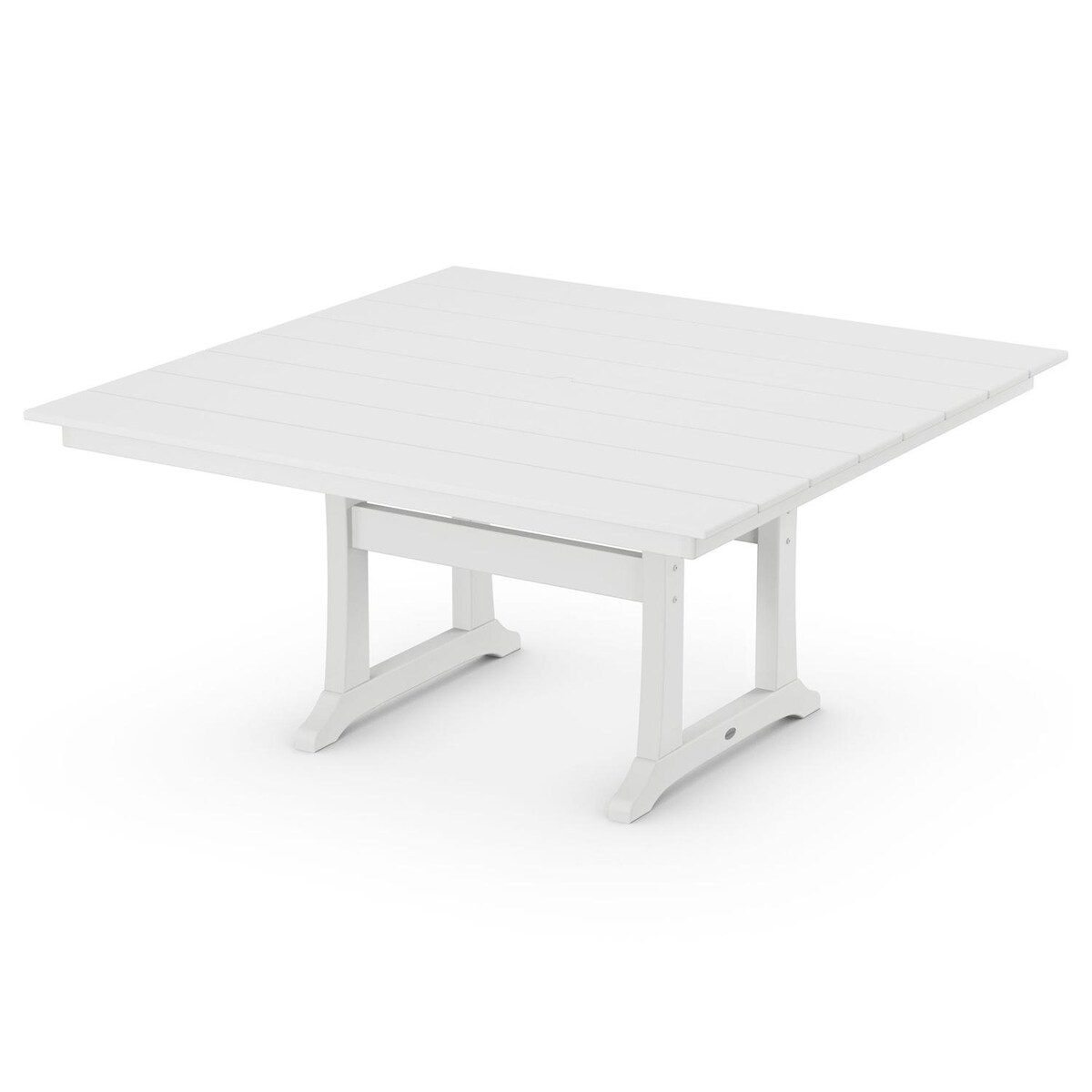 POLYWOOD 59-Inch Farmhouse Trestle Dining Table