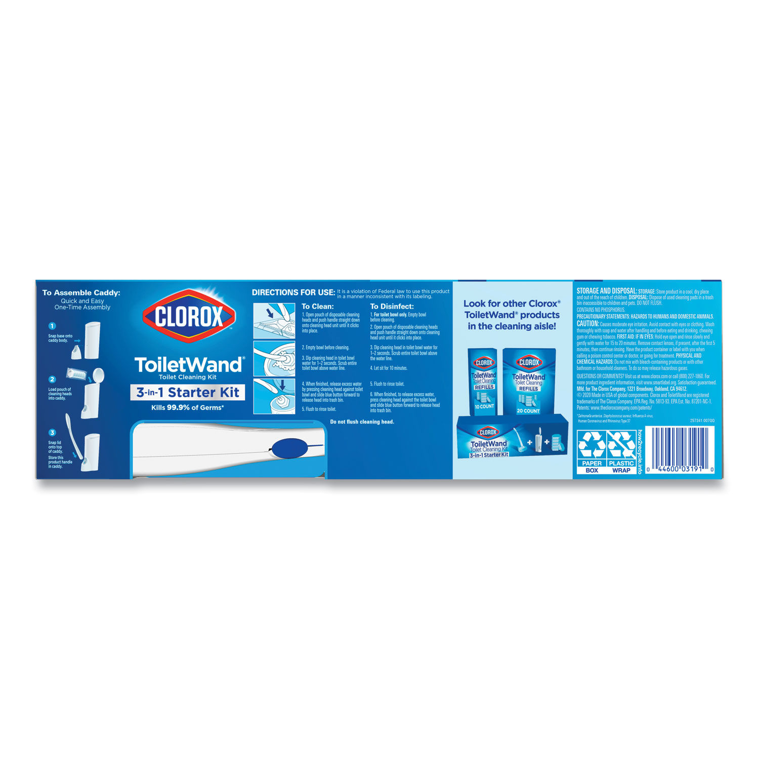 ToiletWand Disposable Toilet Cleaning System: Handle by Cloroxandreg; CLO03191