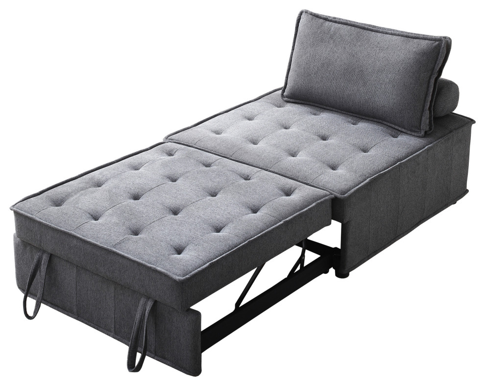 Versatile Pull Out Sofa Bed  Soft Ottoman Sleeper Sofas   Modern   Sleeper Sofas   by TATEUS LLC  Houzz