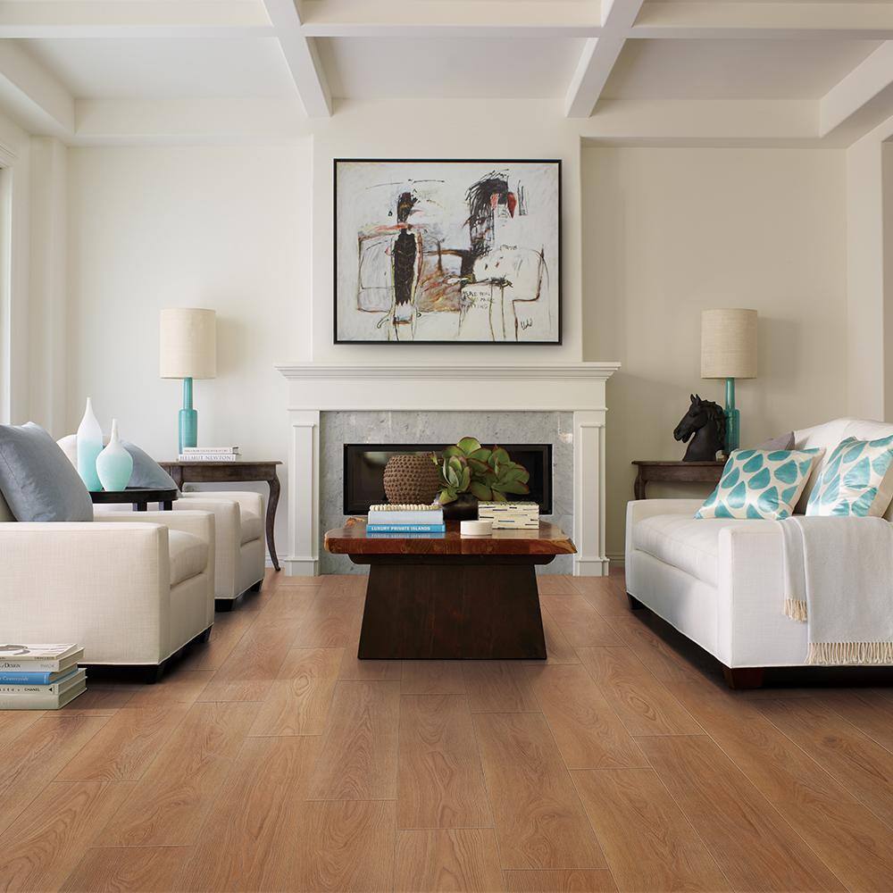 Malibu Wide Plank French Oak Livermore 20 MIL 9.1 in. x 60 in. Click Lock Waterproof Luxury Vinyl Plank Flooring (30.5 sq. ft.case) HDMLCL401RC