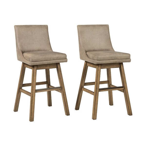 Tallenger Upholstered Swivel Stool (Set of 2)