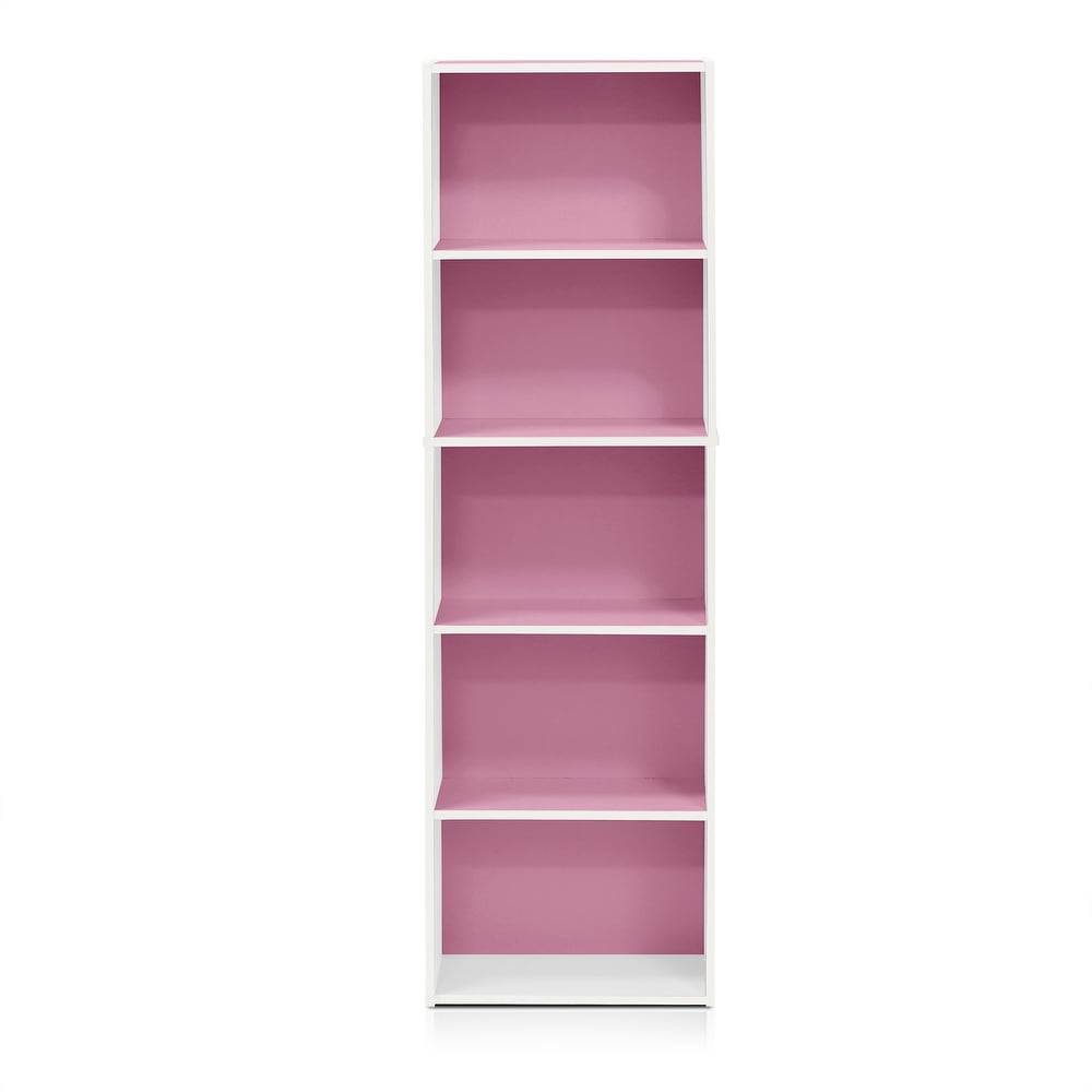Porch   Den Hollygrove Reversible Color 5 tier Open Shelf Bookcase