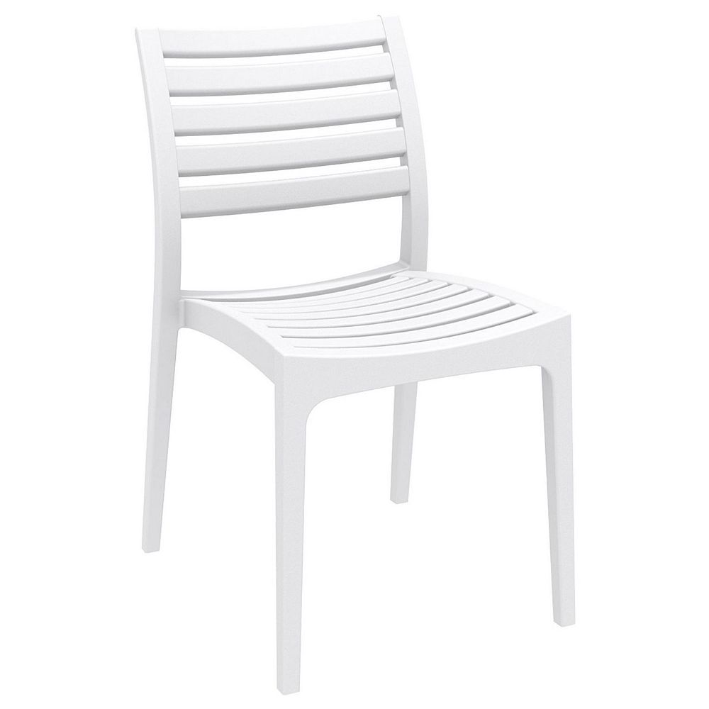 33 White Stackable Outdoor Patio Dining Chair