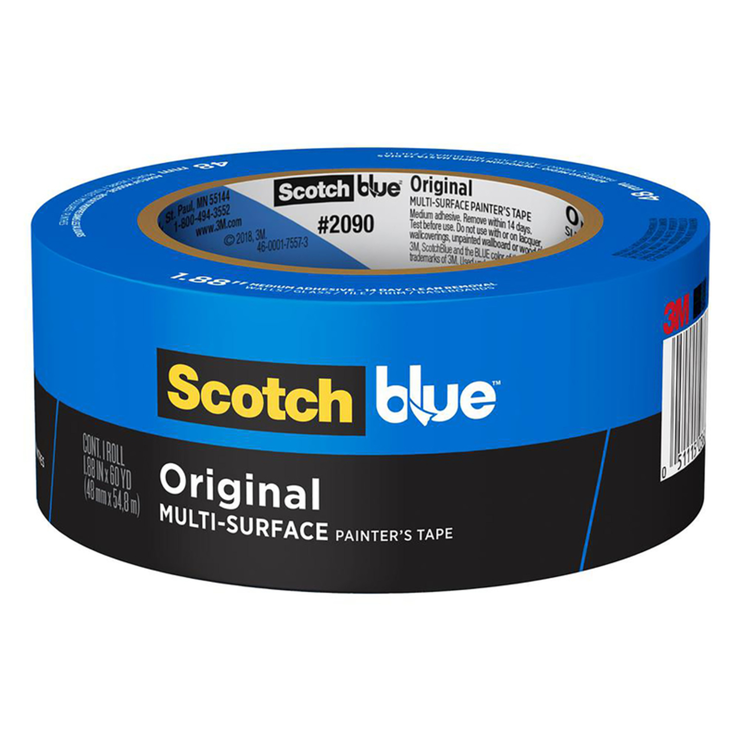 ScotchBlue 1.88 in. W X 60 yd L Blue Medium Strength Original Painter\u0027s Tape 1 pk