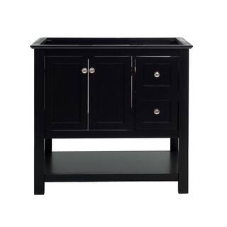 Fresca Manchester 36 in. W Bathroom Vanity Cabinet Only in Black FCB2336BL