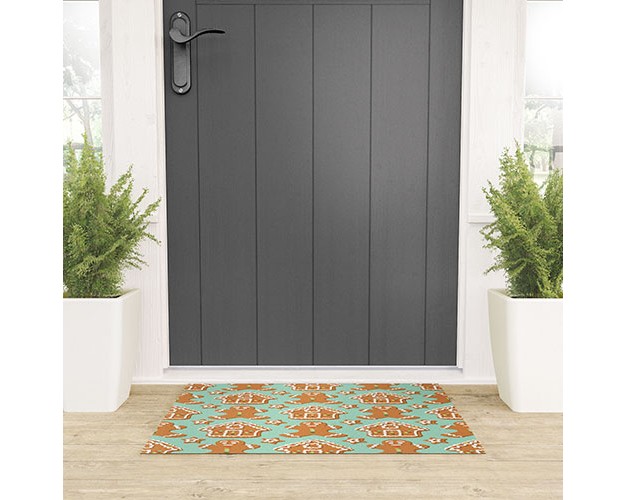 Sabine Reinhart Christmas Kitchen Welcome Mat Society6