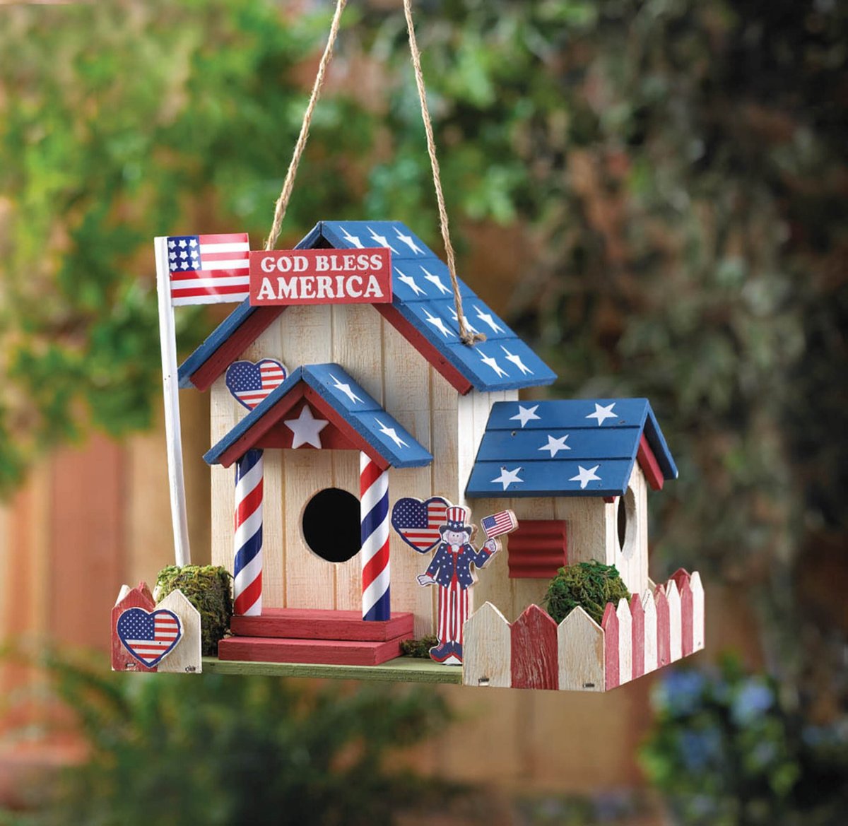 Zingz and Thingz Patriotic Bird House