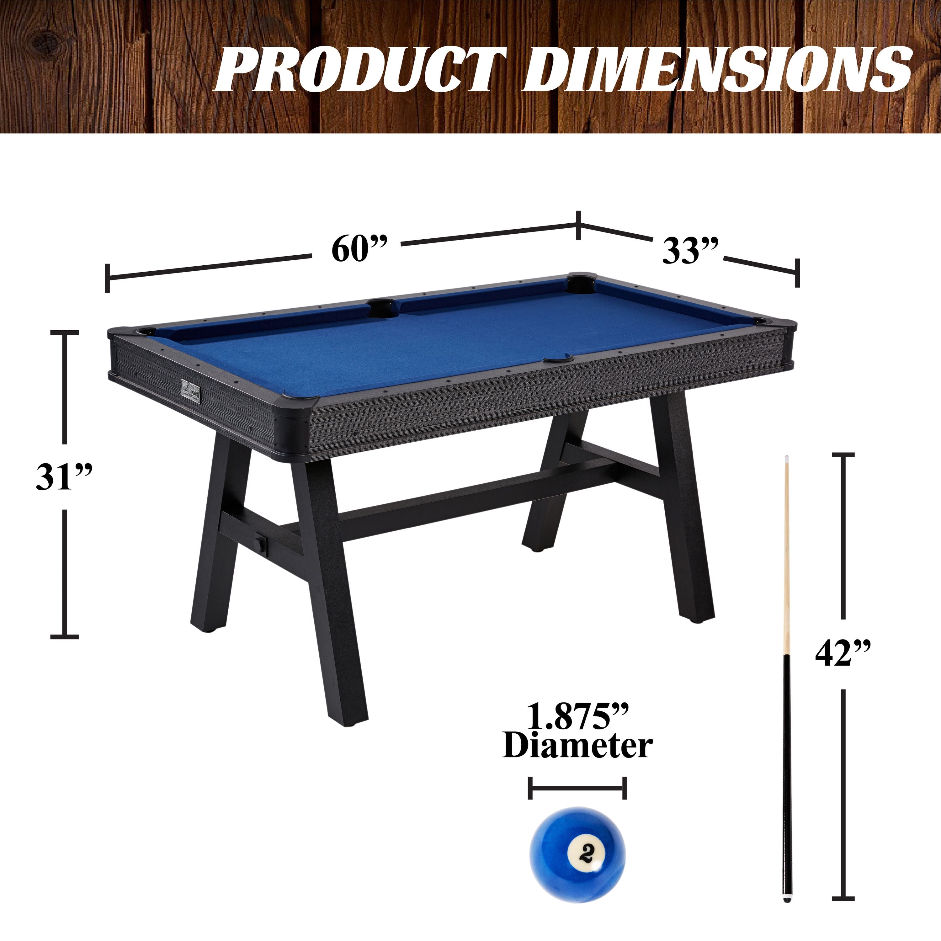 Barrington Billiard Harrison Collection 60" Pool Table