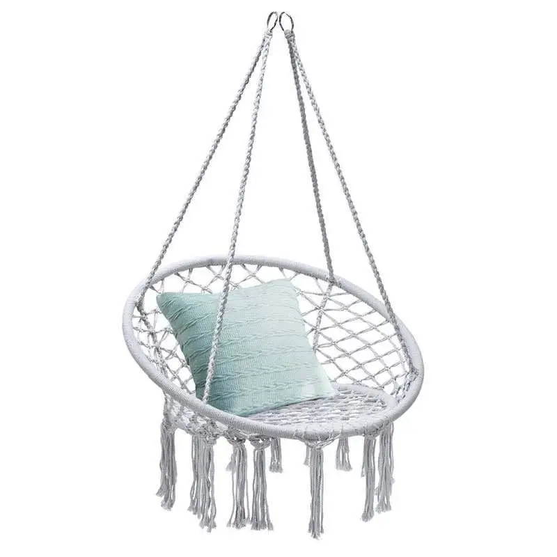 Cotton Rope Hanging Hammock Chair Macrame Swing Chair