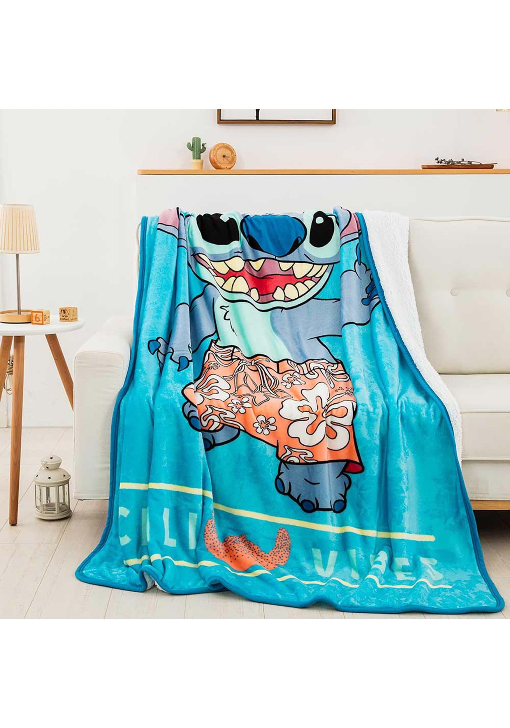 Disney Lilo and Stitch Throw Blanket， 