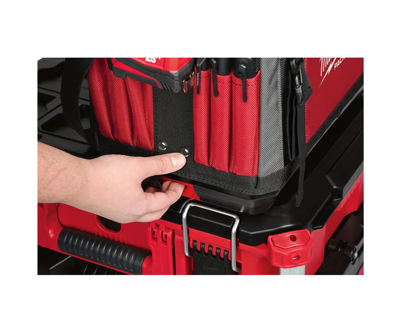 Milwaukee 48-22-8315-48-22-6625 15 in. PACKOUT Tote with 25 ft. Compact Tape Measure