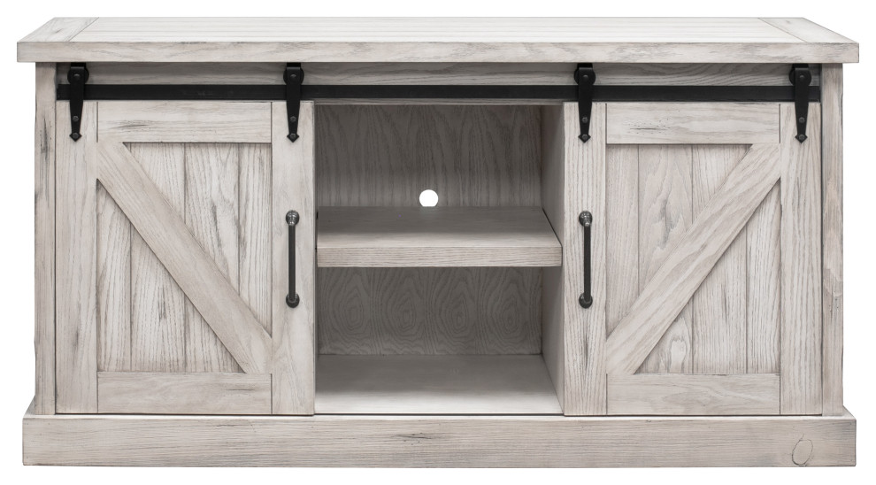 Avondale 60 quotTV Console Barn Door   Farmhouse   Entertainment Centers And Tv Stands   by Martin Furniture  Houzz