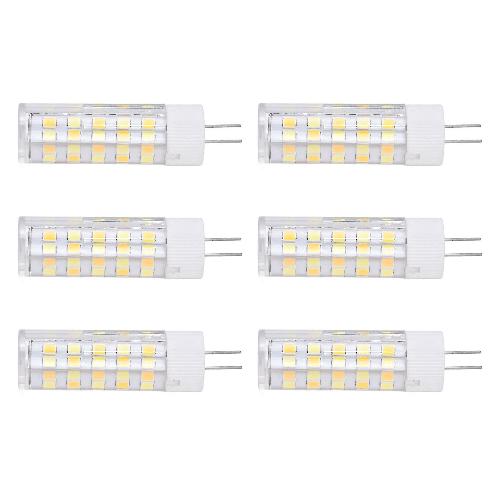 6PCS G4 Light Bulb 3 Light Color 220V Small Ceiling Lamp Bulb Wall Lamp Bulb for Home OfficeG4 7W 64LED