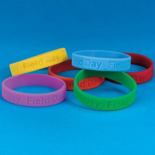 S S Worldwide Field Day Silicone Bracelet (pack of...