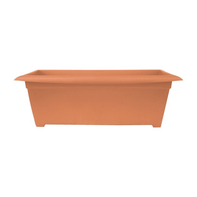 Wide Dayton Rectangular Indoor Outdoor Planter Box Coral Sand