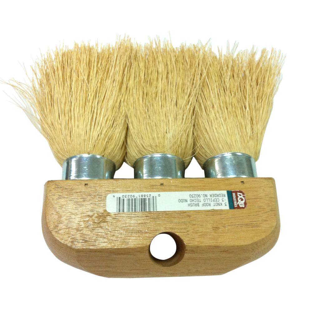 Anvil 6 in. 3-Knot White Pro Roof Brush THD01803
