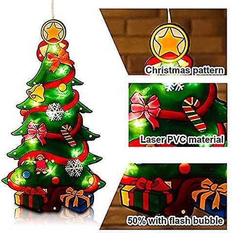 Battery Operated String Lights With Suction Cups For Window Decoration， Christmas Decoration， Indoor And Outdoor Christmas Decoration Christmas Tree