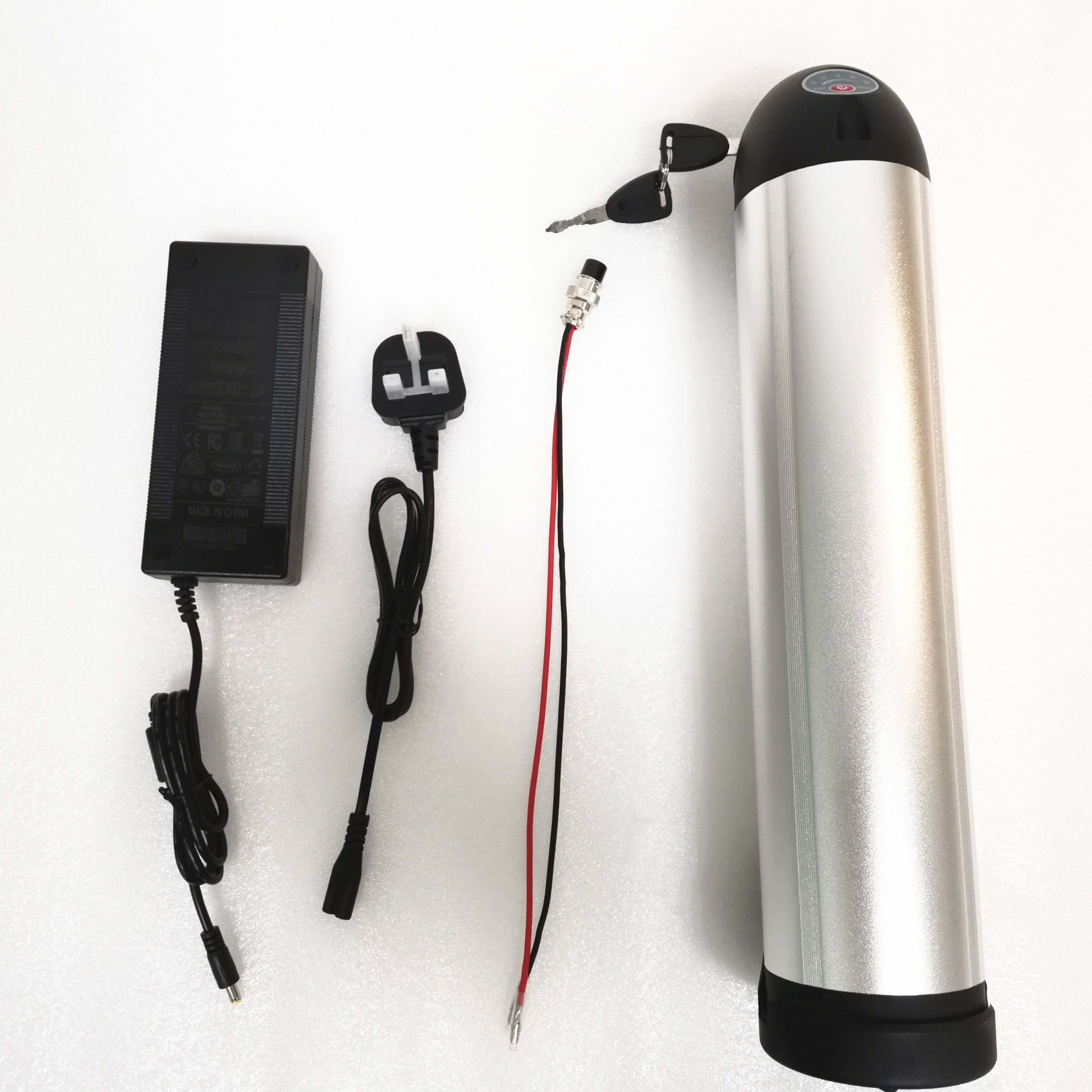 stock mini kettle 36V ebike water bottle batteries 10.4AH electric bicycle lithium battery with charger