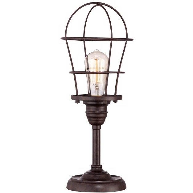 High Bronze Wire Cage Edison Bulb For Bedroom Bedside Office