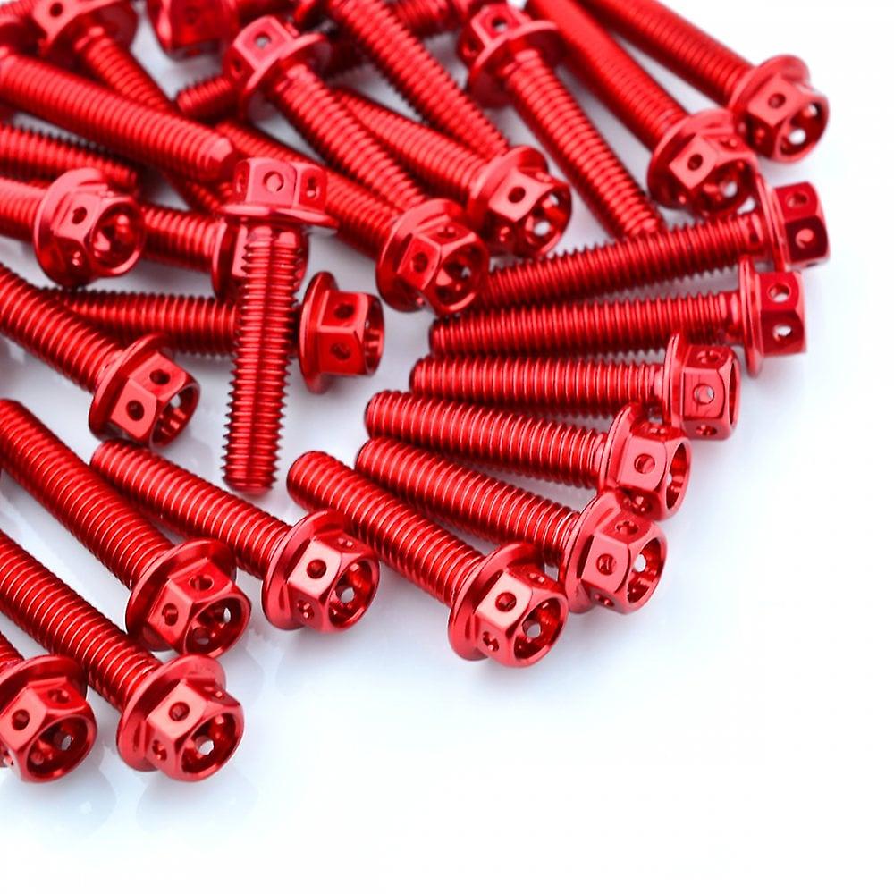 Racebolt Kawasaki Z900RS Cafe Racer 18+ Aluminium Race Drilled Hex Engine Kit Red