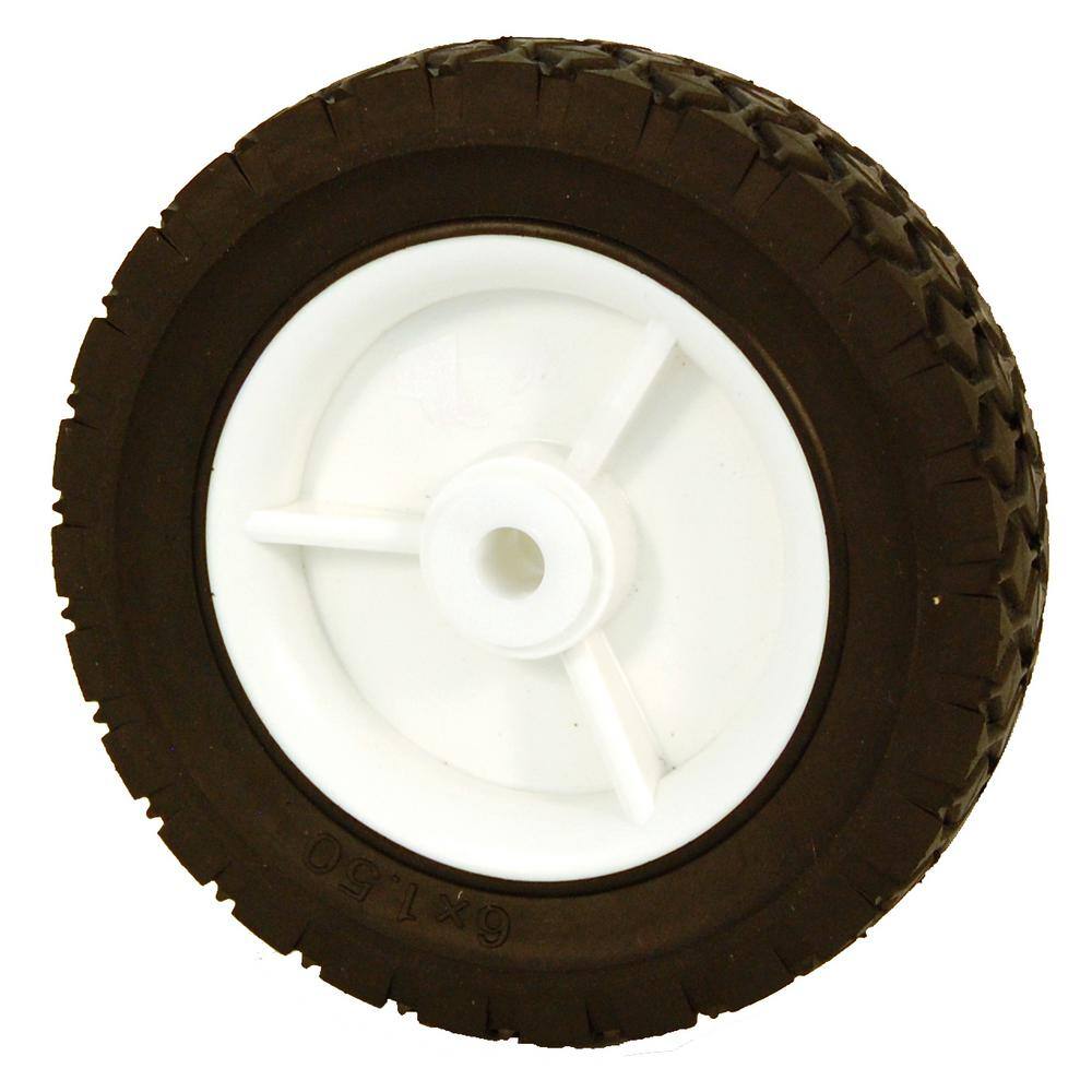 Powercare 6 in. x 1.5 in. Universal Plastic Wheel for Lawn Mowers 460435