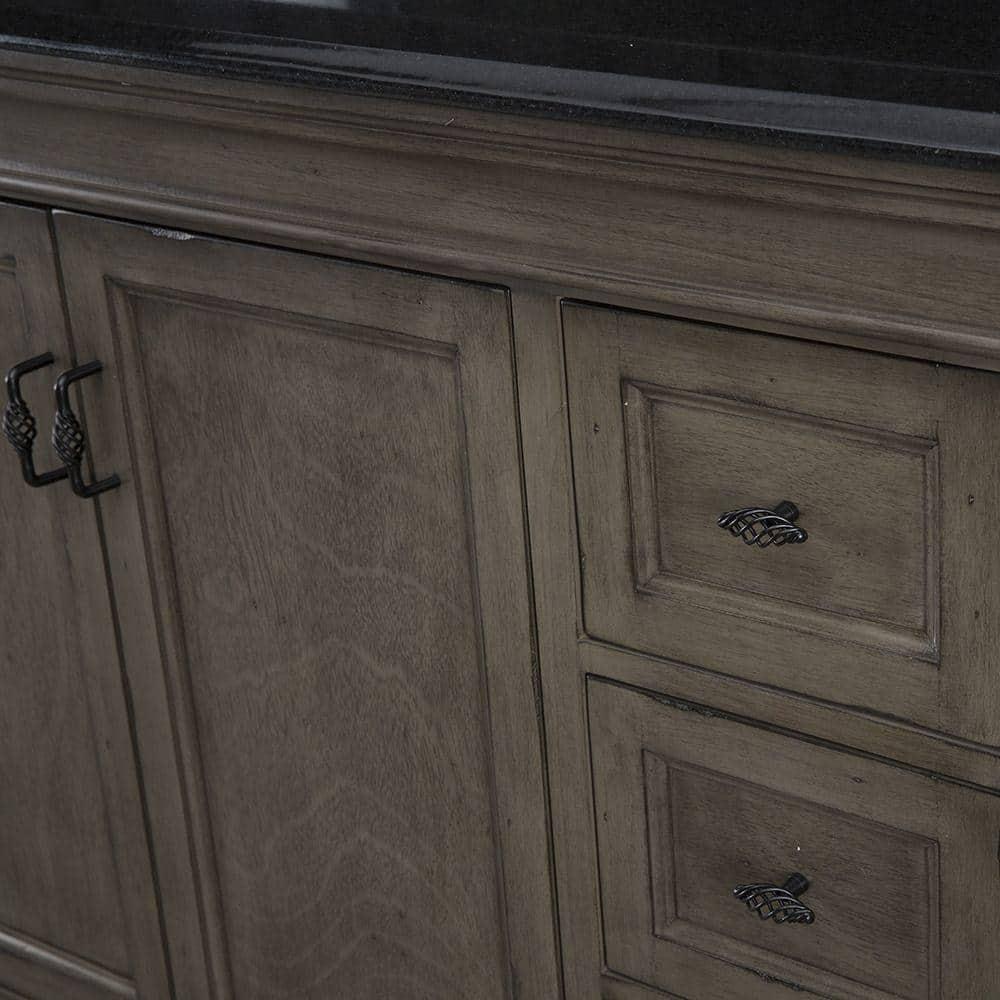 Home Decorators Collection Naples 24 in W x 21 58 in D Bath Vanity Cabinet Only in Distressed Grey