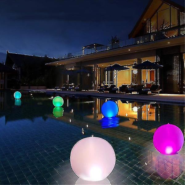 Miman Led Glowing Beach Ball 16 Colors Light Party Games Pool Toys Decorations