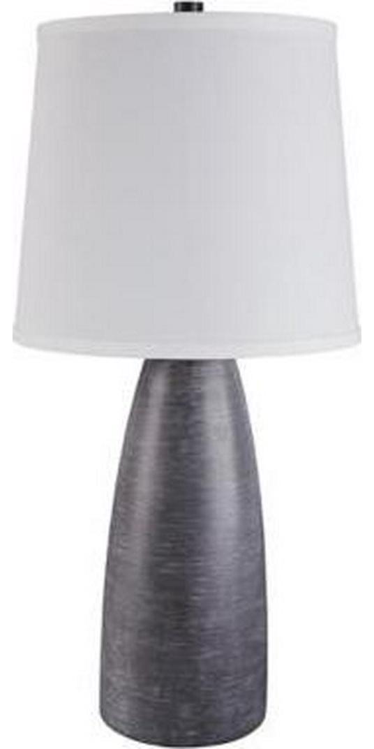 Signature Design by Ashley Shavontae Modern Table Lamp， Set of 2 Lamps， 27.5 ， Gray