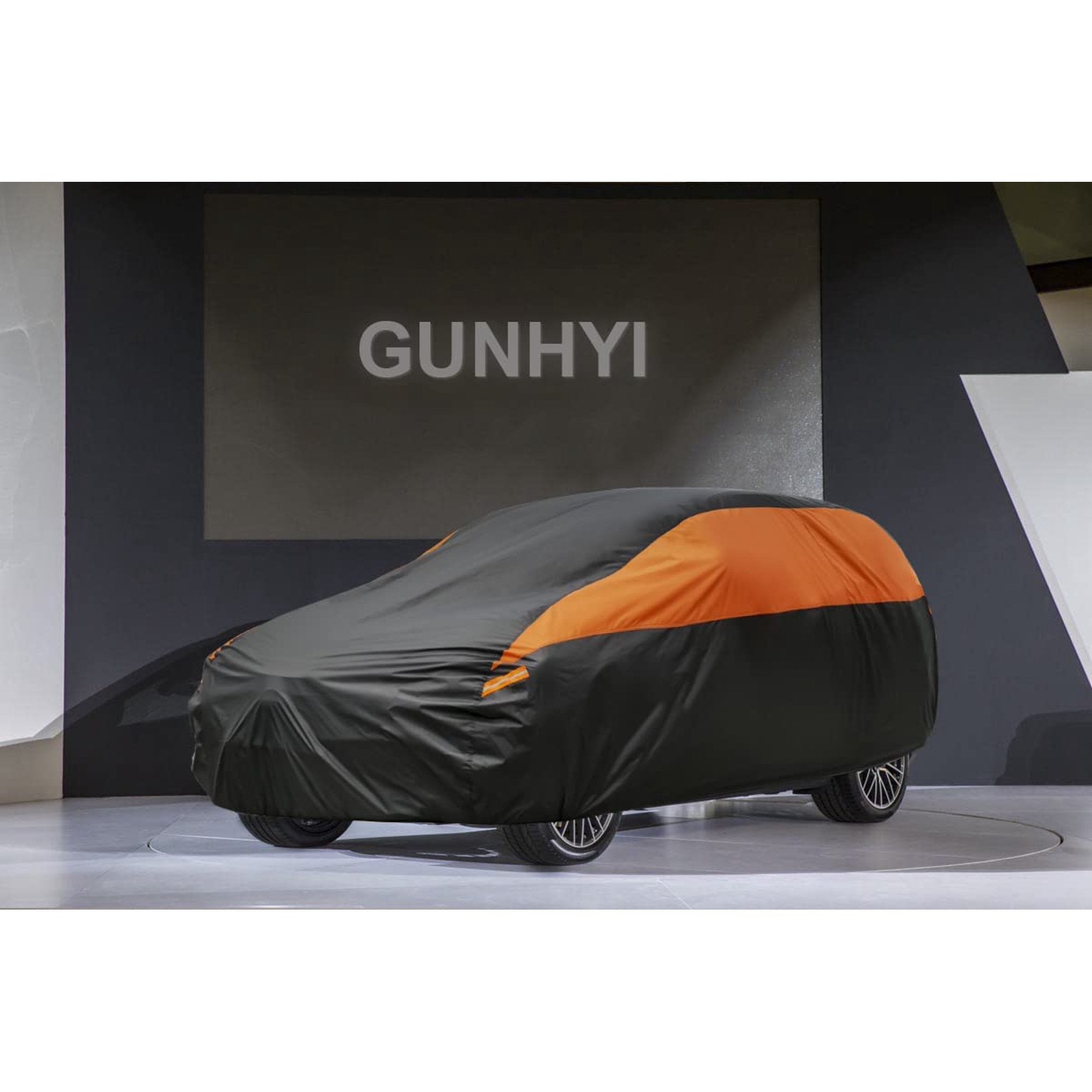 GUNHYI SUV Car Cover for Automobiles All Weather Waterproof， Size A8 Fit for SUV 182 to 190 inch， Black