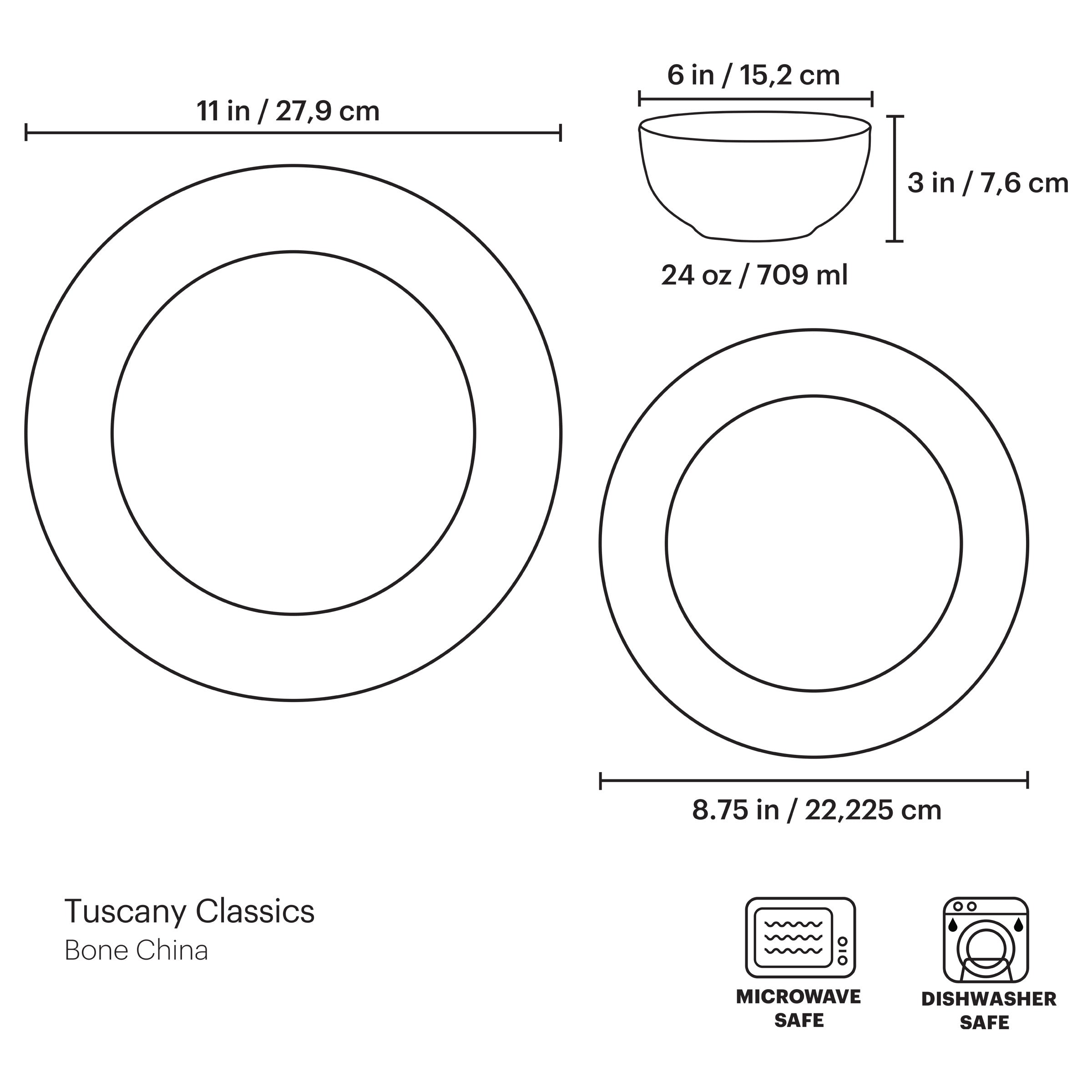 Tuscany Classics Dinner Plates, Buy 4 Get 6