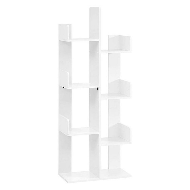 BreeBe White 8 Shelves Tree-Shaped Bookshelf