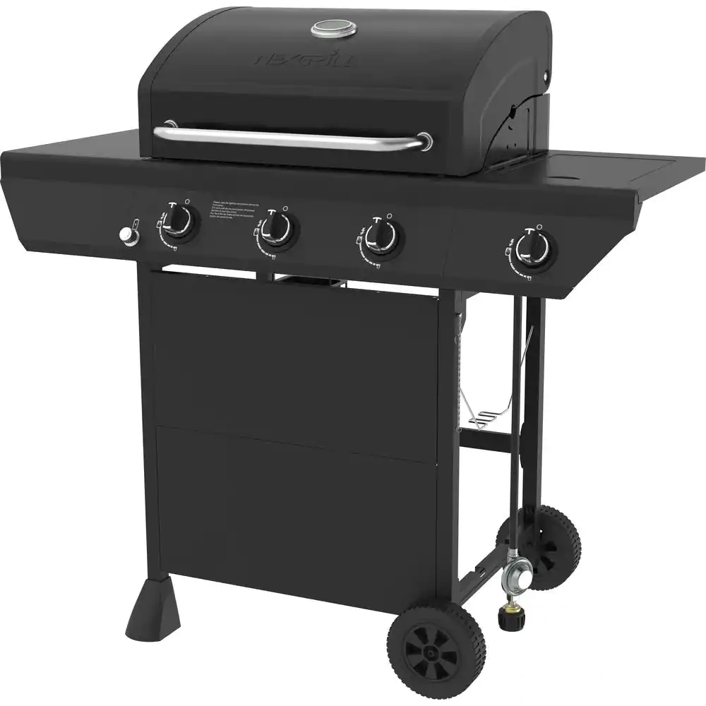 Nexgrill 720-0925S 3-Burner Propane Gas Grill in Black with Side Burner