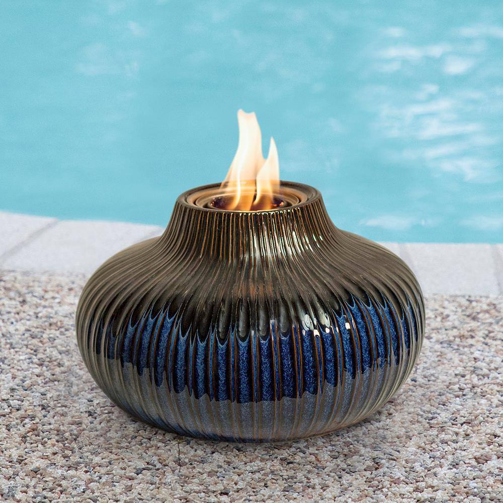 Echo Valley Echo-Flame 11.75 in. x 7 in. Murano Ceramic Accent Fireplace 93112