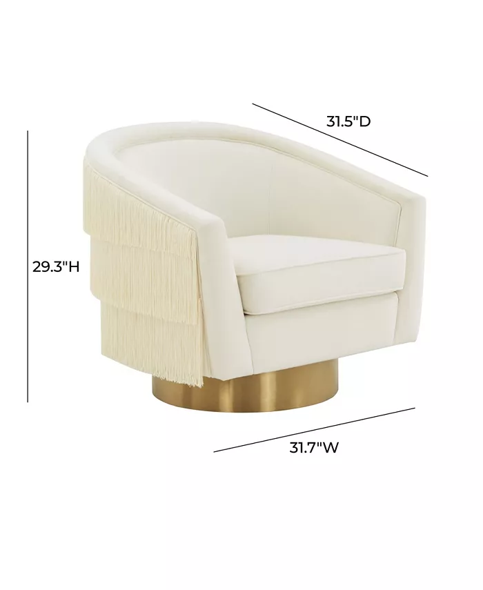 TOV Furniture Flapper Swivel Chair