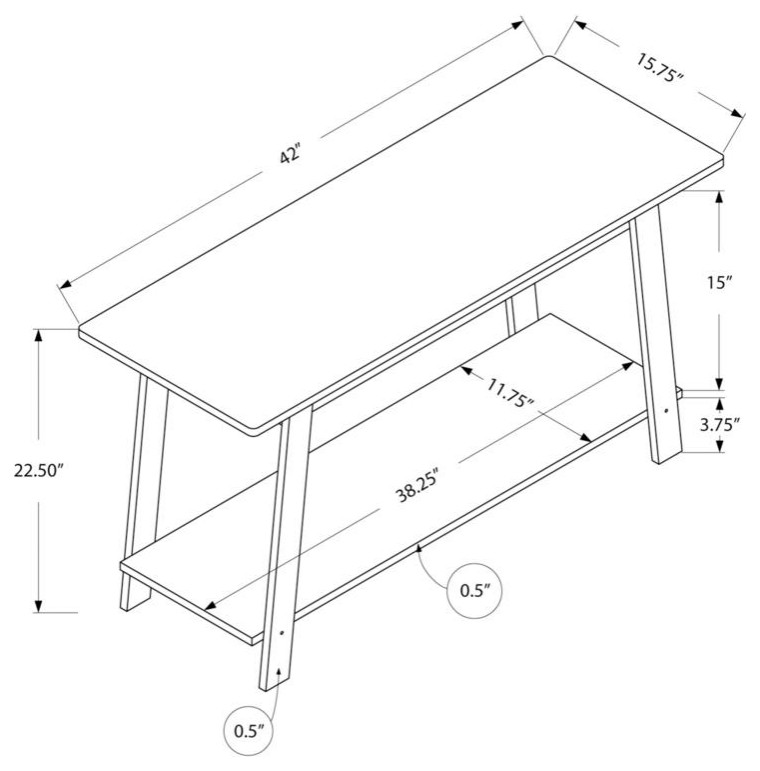 Tv Stand   42 quotL / Grey   Transitional   Entertainment Centers And Tv Stands   by Homesquare  Houzz