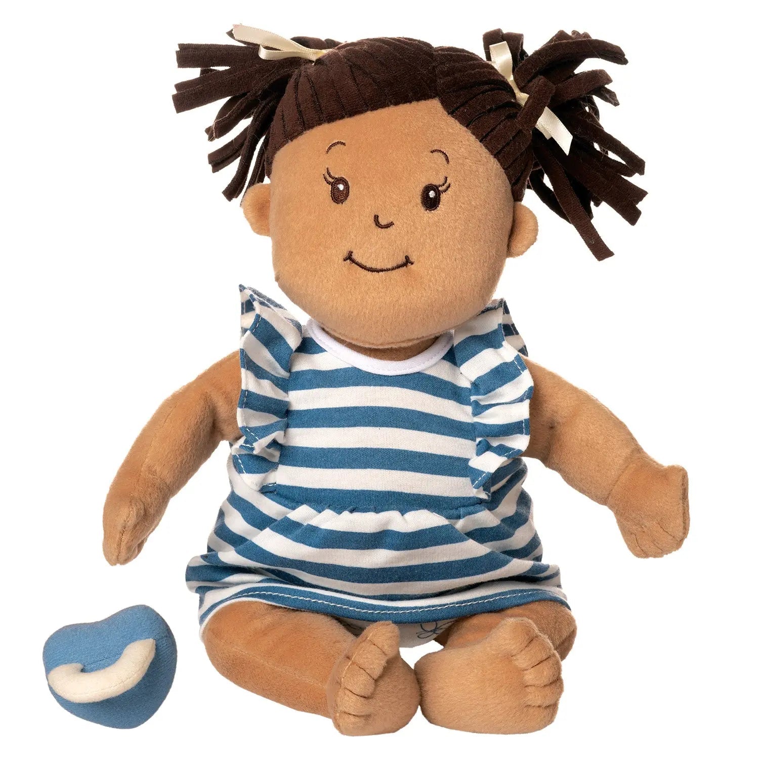 Baby Stella Doll - Beige Doll with Black Pigtails by Manhattan Toy