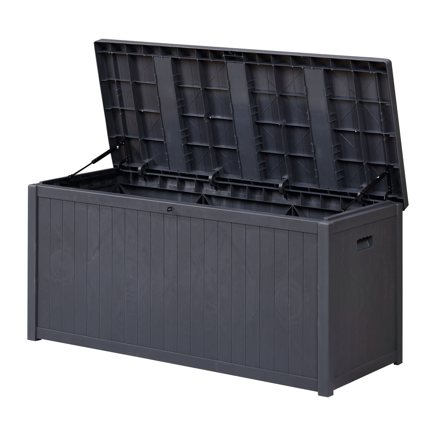 Ainfox 124 Gallon Outdoor Deck Storage Box,Gray