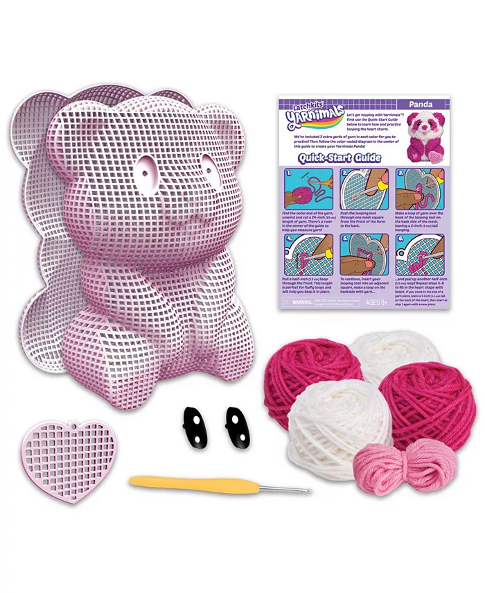 PLAYMONSTER LatchSets Yarnimals Panda Toy